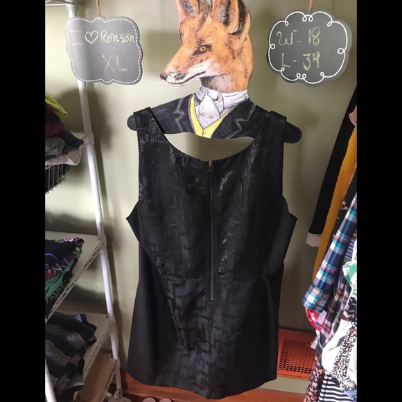 Fitted Sleeveless Little Black Dress I ❤️ Ronson - Picture 6 of 7